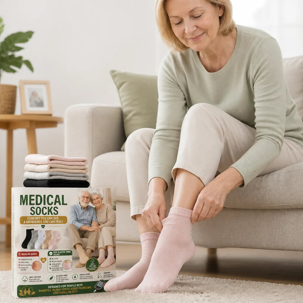 Socks One Size Light Pressure Promotes Circulation