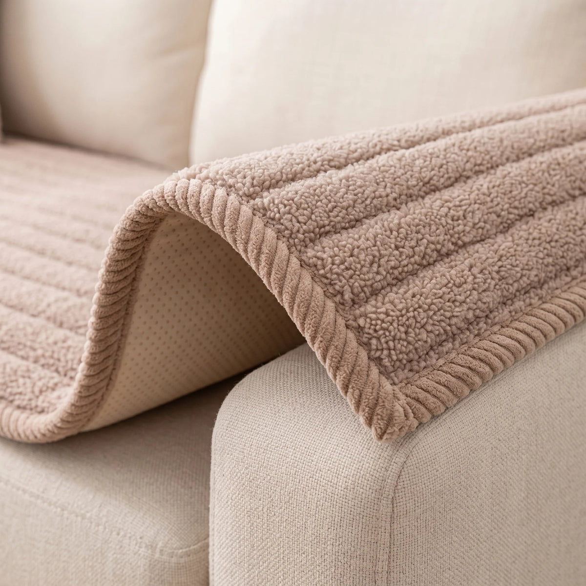 Sofa Cover Plush Non-Slip Multiple Sizes