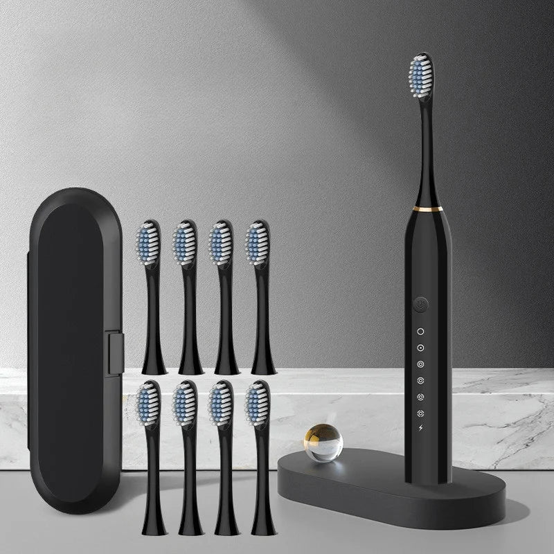 Sonic Electric Toothbrush USB-C Rechargeable 8 Replacement Heads