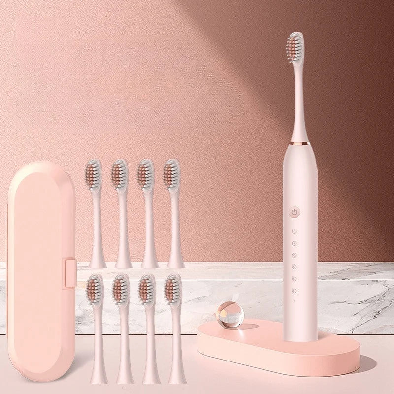 Sonic Electric Toothbrush USB-C Rechargeable 8 Replacement Heads