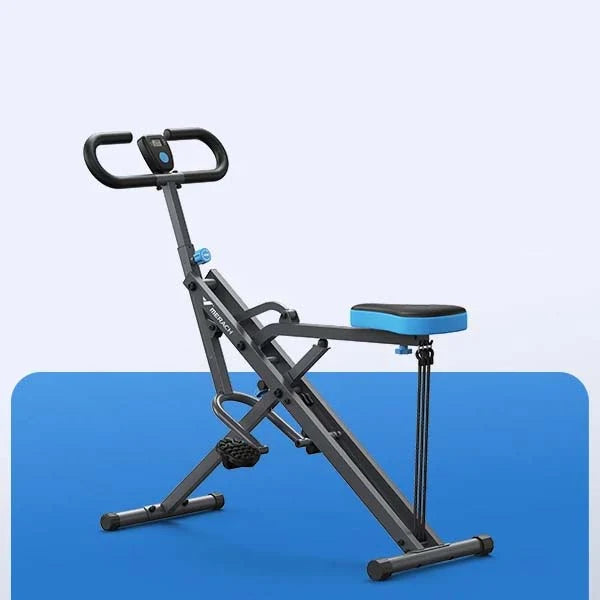 Squat & Rowing Machine Foldable Adjustable Resistance 66 Lb