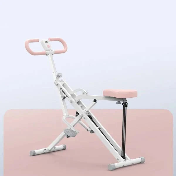 Squat & Rowing Machine Foldable Adjustable Resistance 66 Lb