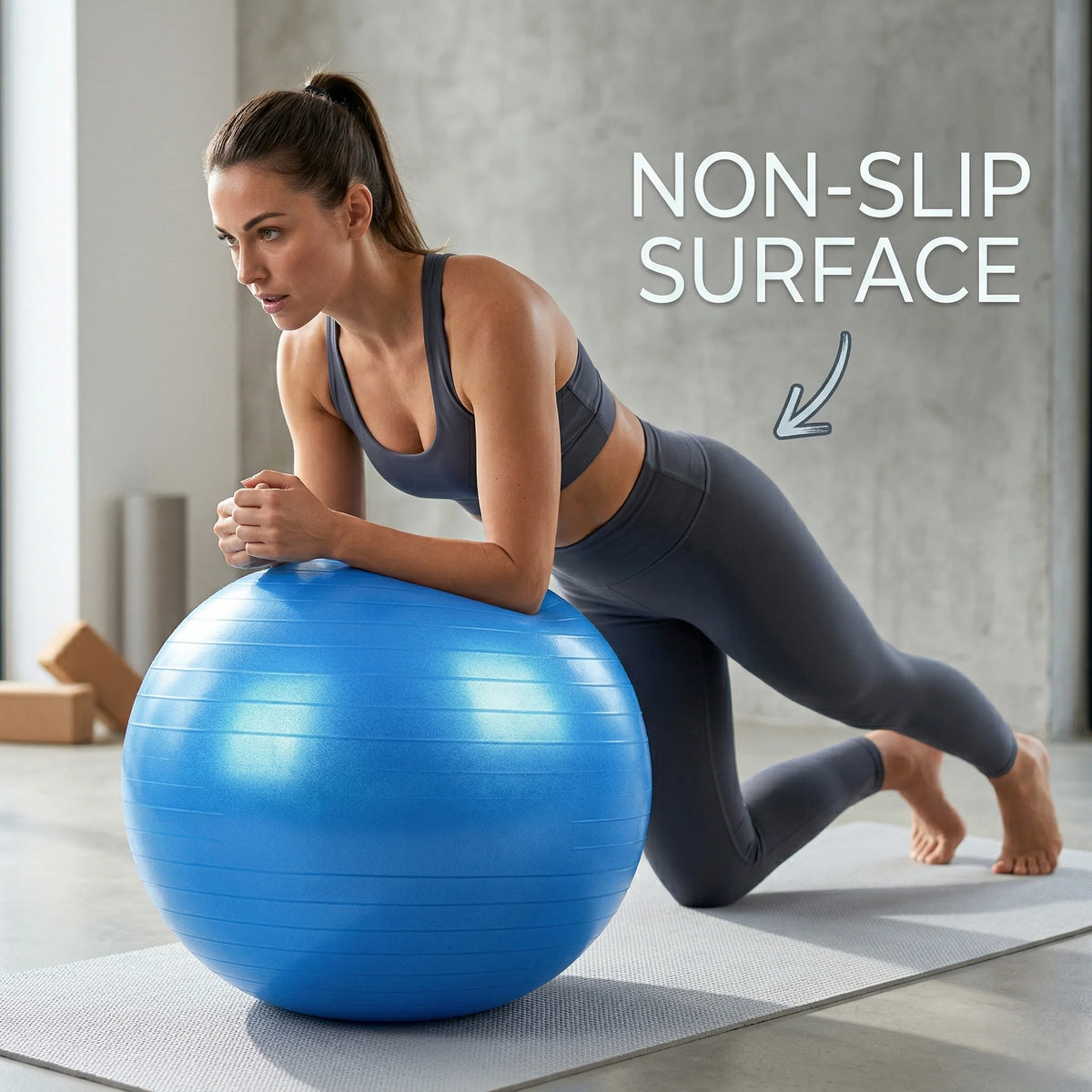 Stability Ball Anti-Burst Includes Pump Multiple Sizes