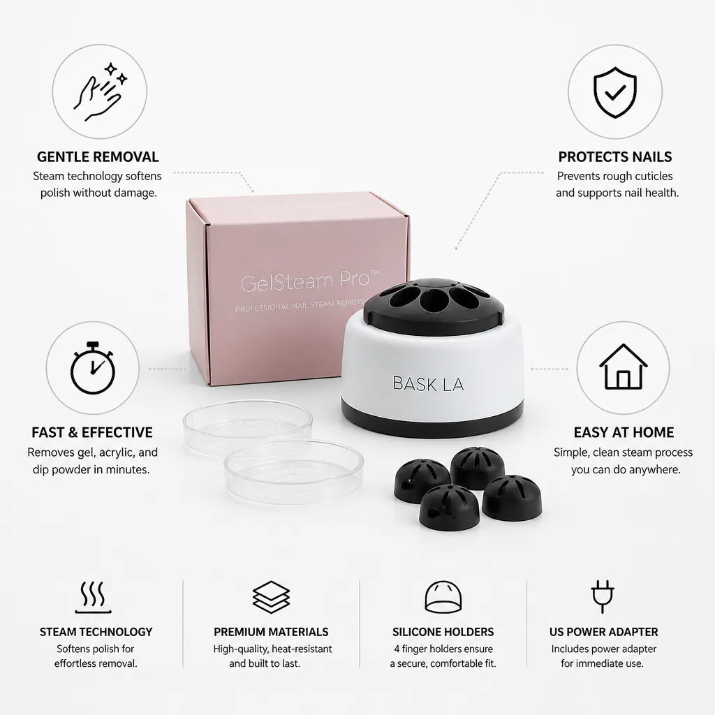 Steam Nail Remover Gentle Steam Silicone Holders & Trays