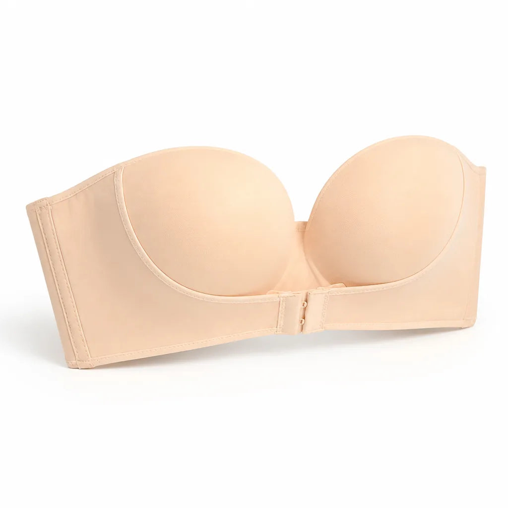 Strapless Bra Push-Up Front Buckle & Double Closure
