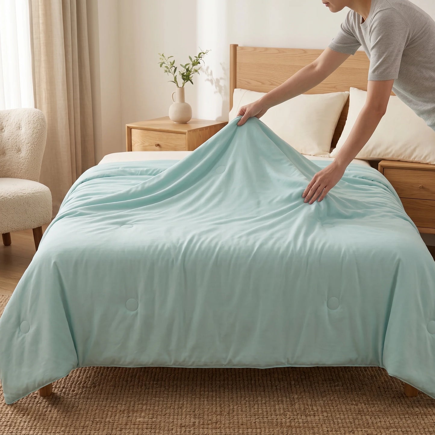 Summer Comforter Double-Sided Cool-Touch Lightweight & Breathable