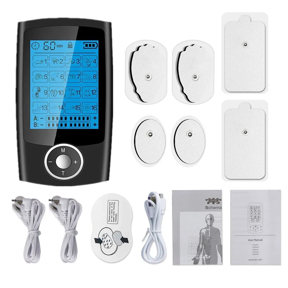 TENS & EMS Stimulator Dual Channel Rechargeable