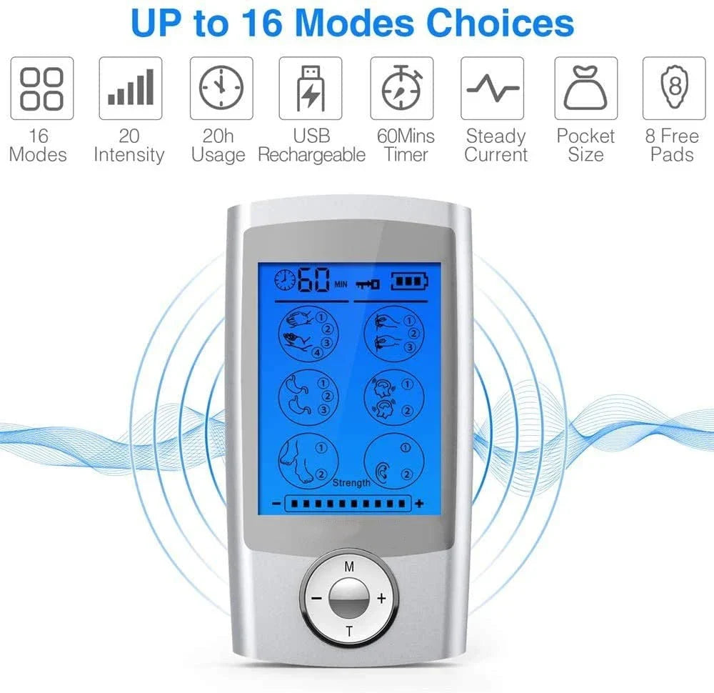 TENS & EMS Stimulator Dual Channel Rechargeable