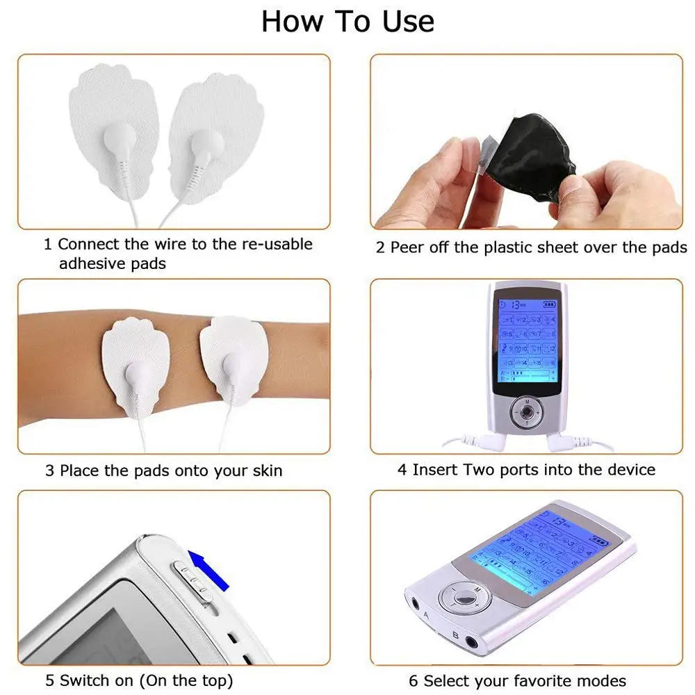 TENS & EMS Stimulator Dual Channel Rechargeable
