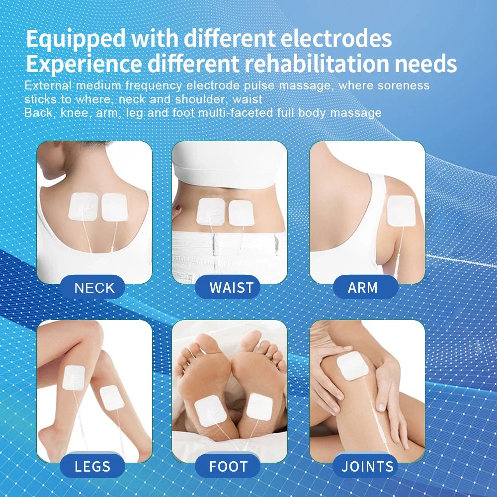 TENS & EMS Unit Dual-Channel 12 Modes USB-C Rechargeable