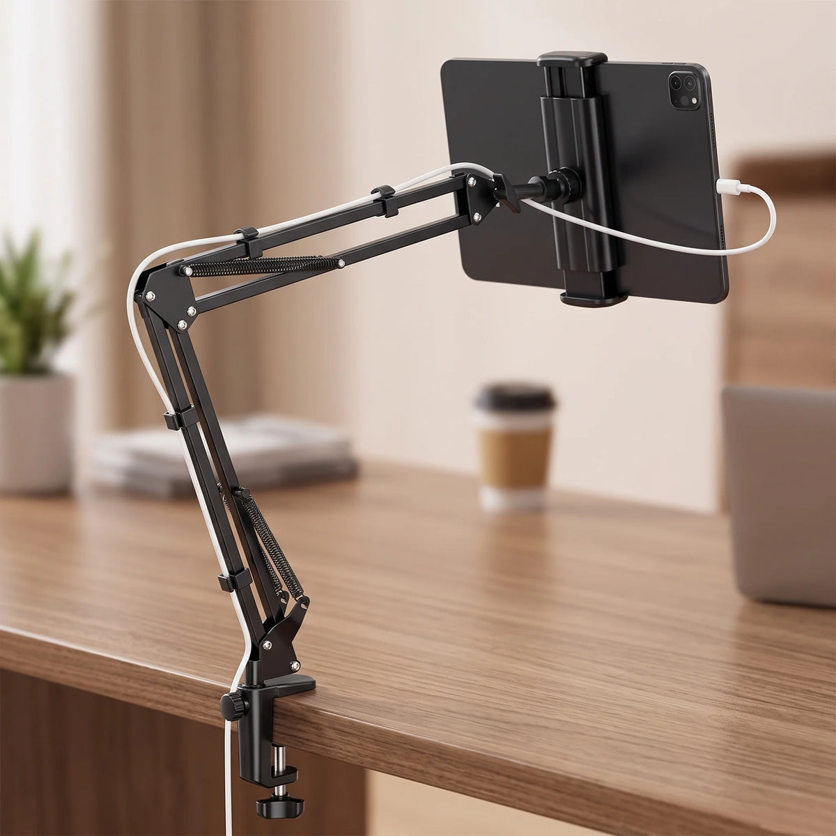 Tablet & Phone Bed Stand Adjustable Long Arm