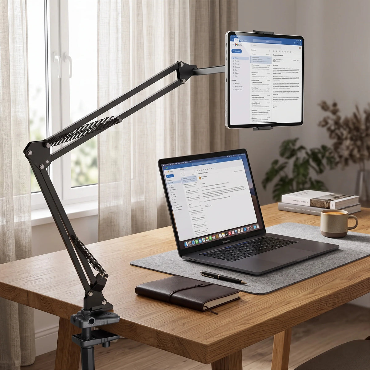 Tablet & Phone Bed Stand Adjustable Long Arm