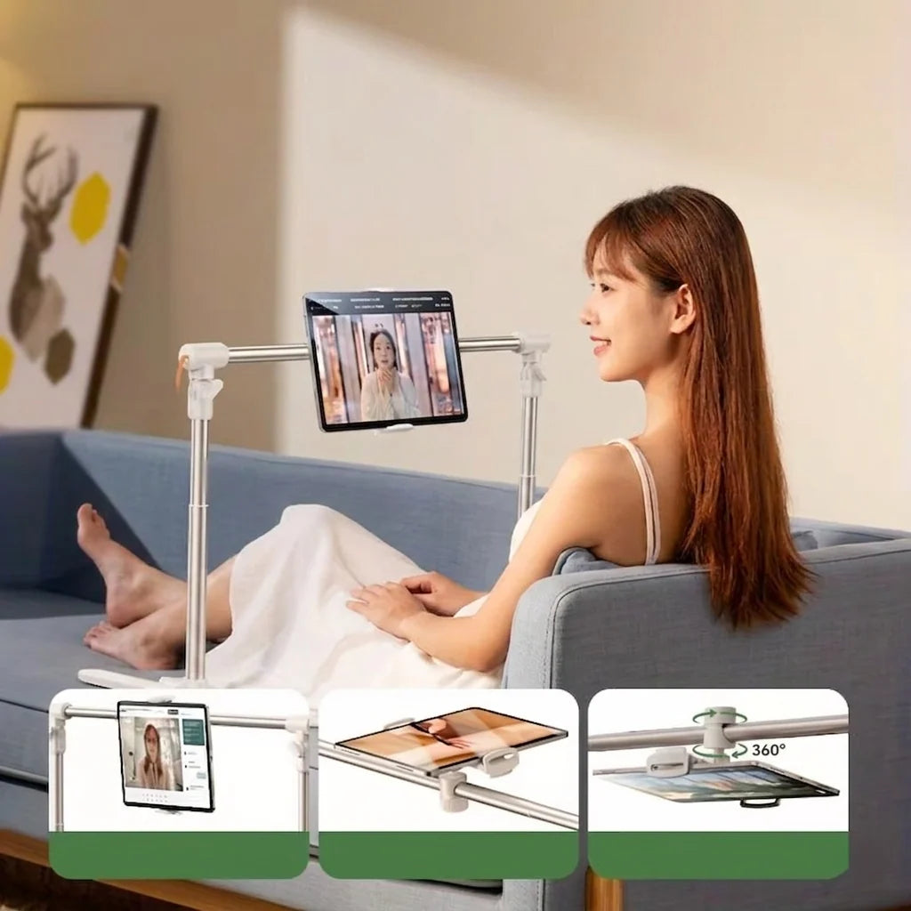Tablet & Phone Stand Adjustable Angles Hands-Free