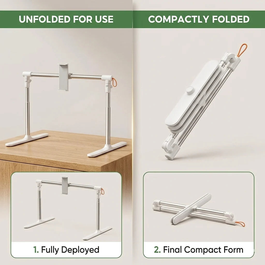 Tablet & Phone Stand Adjustable Angles Hands-Free