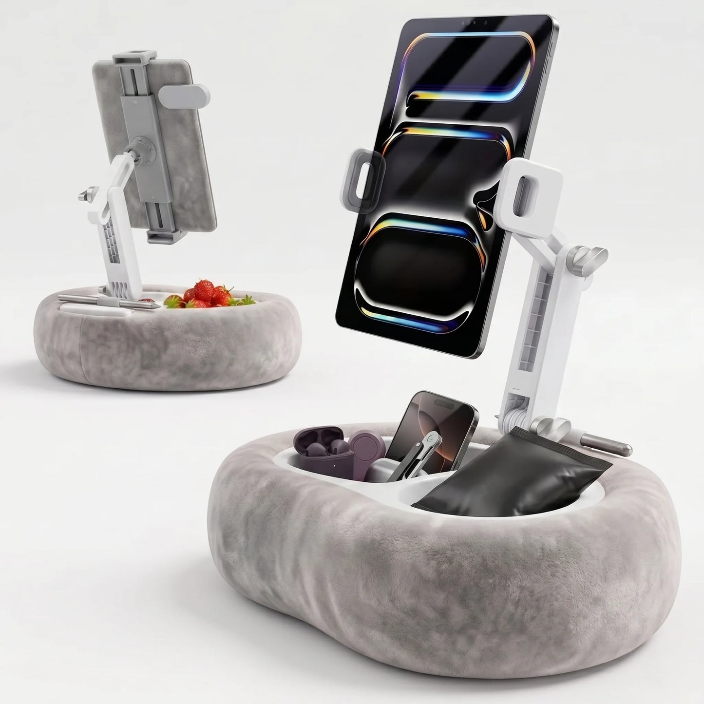 Tablet Pillow Stand Hands-Free Adjustable Memory Foam