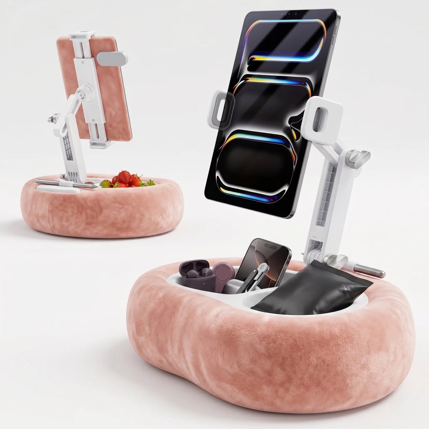 Tablet Pillow Stand Hands-Free Adjustable Memory Foam