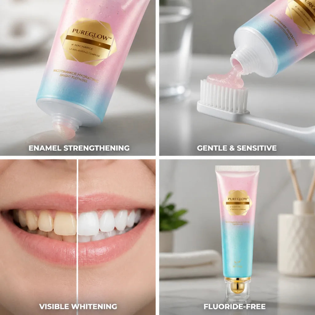 Teeth Whitening Kit Niacinamide Enamel-Strengthening Fluoride-Free