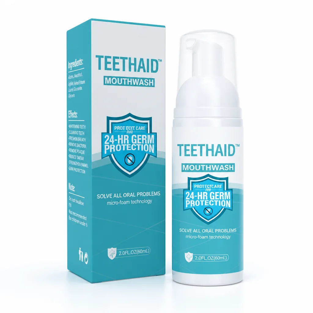 Teeth Whitening Mousse Herbal Microfoam Safe For Sensitive Teeth