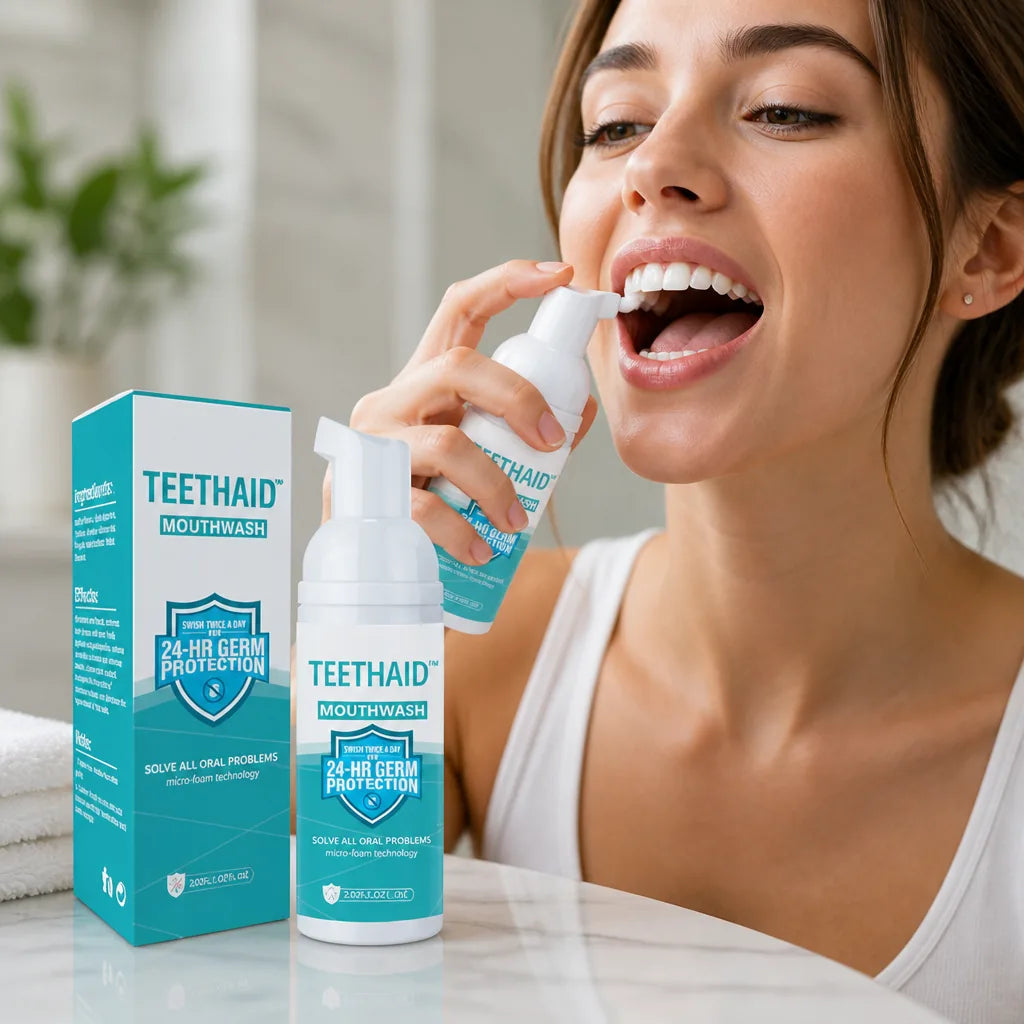 Teeth Whitening Mousse Herbal Microfoam Safe For Sensitive Teeth