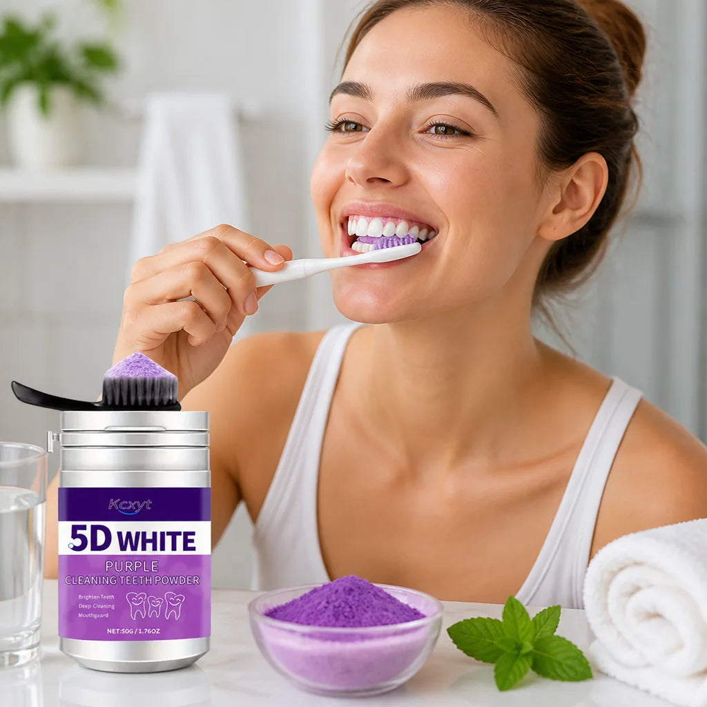 Teeth Whitening Powder Chemical-Free Sensitive Gums Travel Size