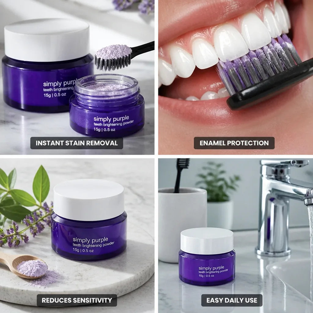 Teeth Whitening Powder Instant Stain Removal & Enamel-Protecting