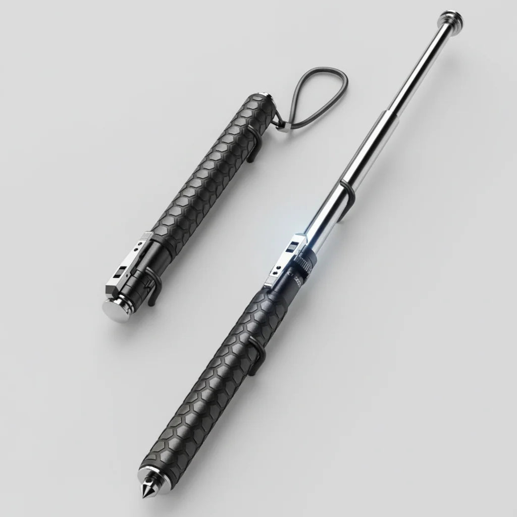 Telescopic Hiking Pole One-Click Deployment Anti-Slip Grip
