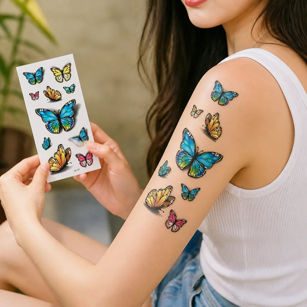 Temporary Tattoo Stickers 3D Shadow Waterproof & Anti-Fade