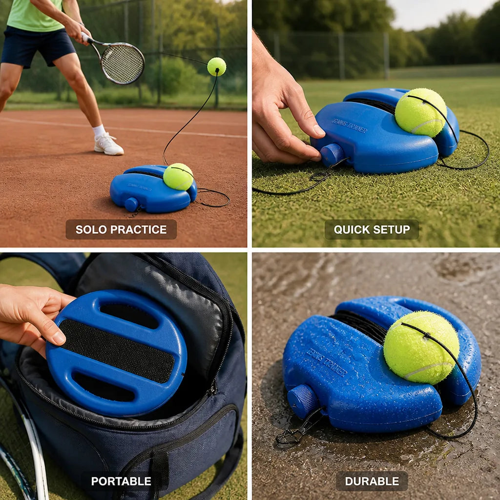 Tennis Trainer Self-Returning Ball & Weighted Base
