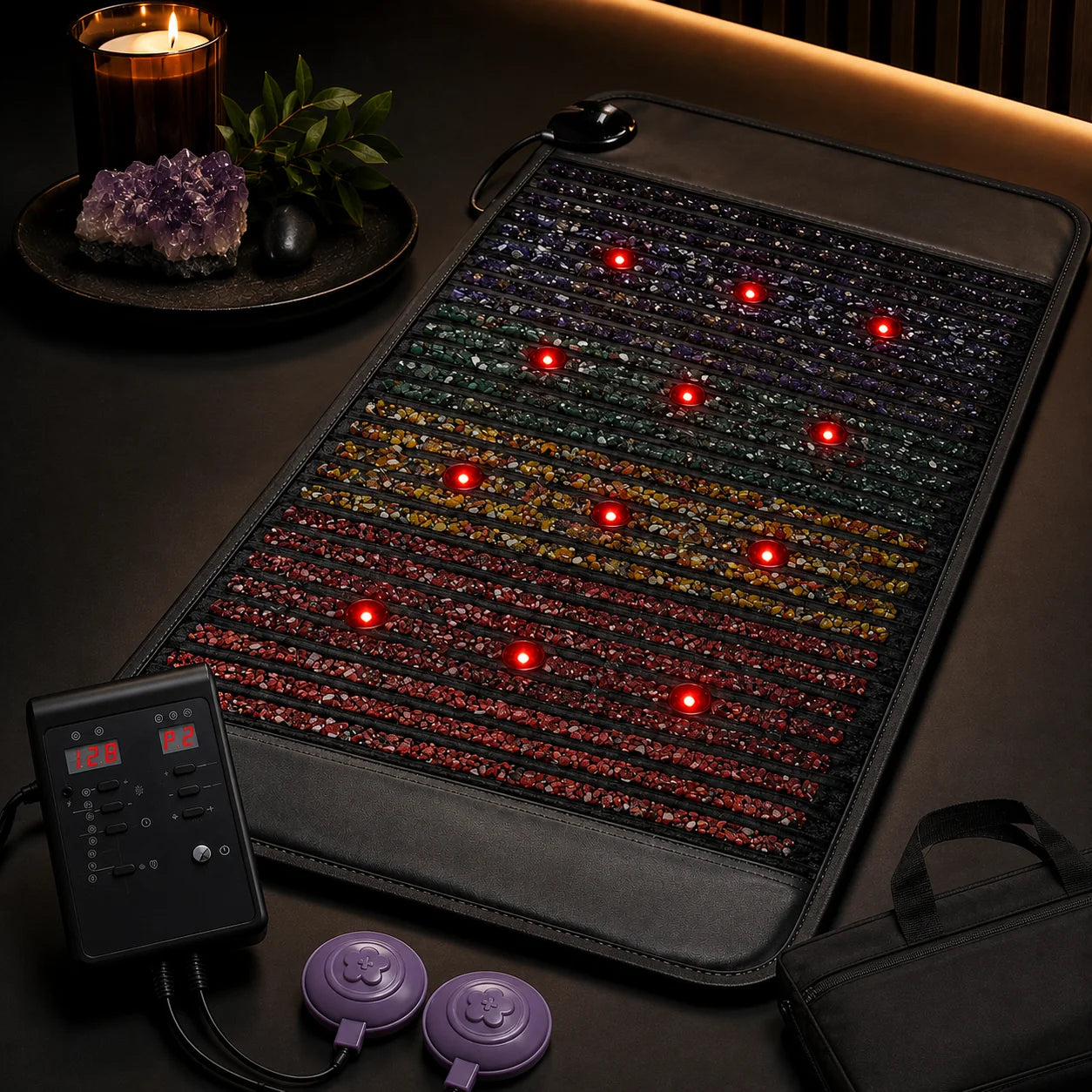 Therapy Mat PEMF Infrared & Red Light Gemstone Layer