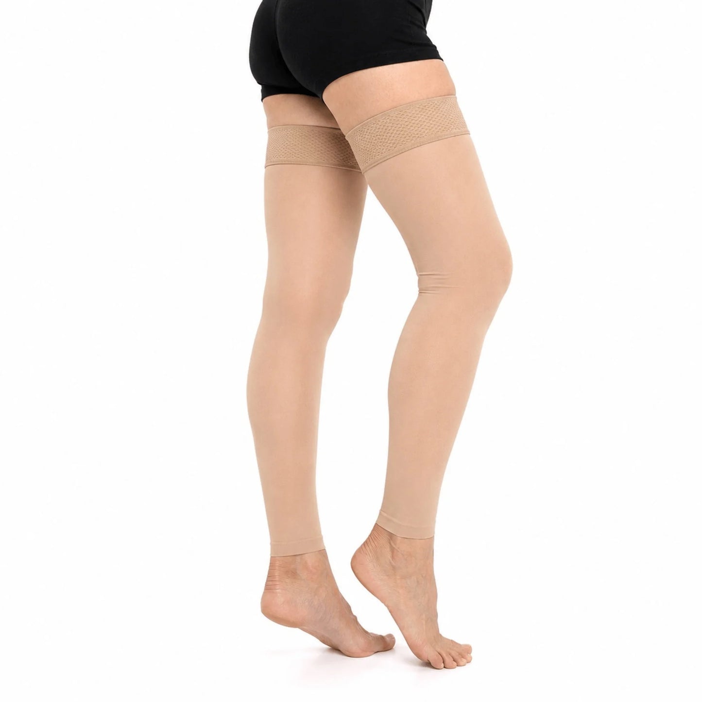 Thigh-High Compression Sleeve Graduated 20-30 mmHg Footless
