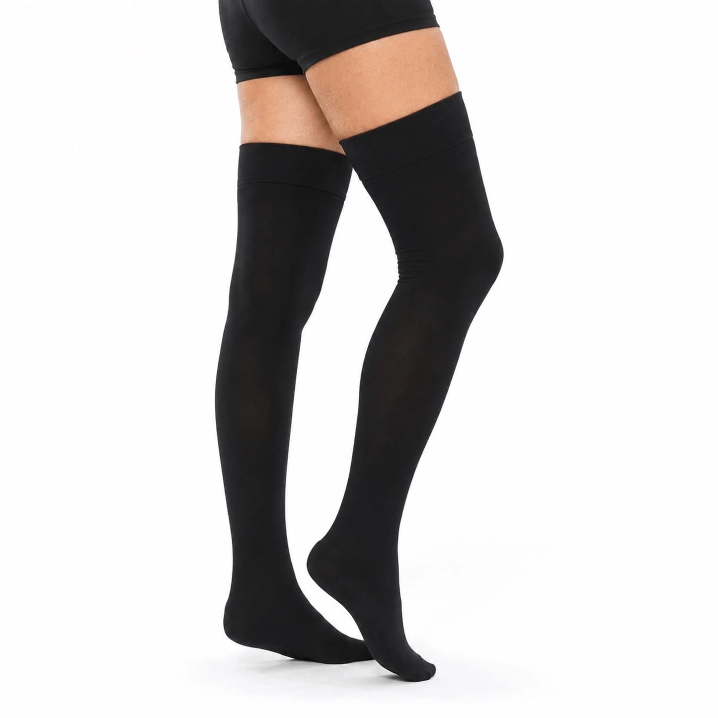 Thigh-High Compression Stockings Graduated 20–30 mmHg Closed Toe