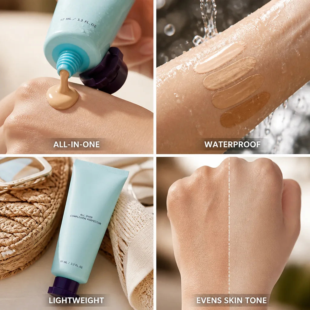 Tinted Moisturizer & Concealer Lightweight Waterproof 12-Hour Wear