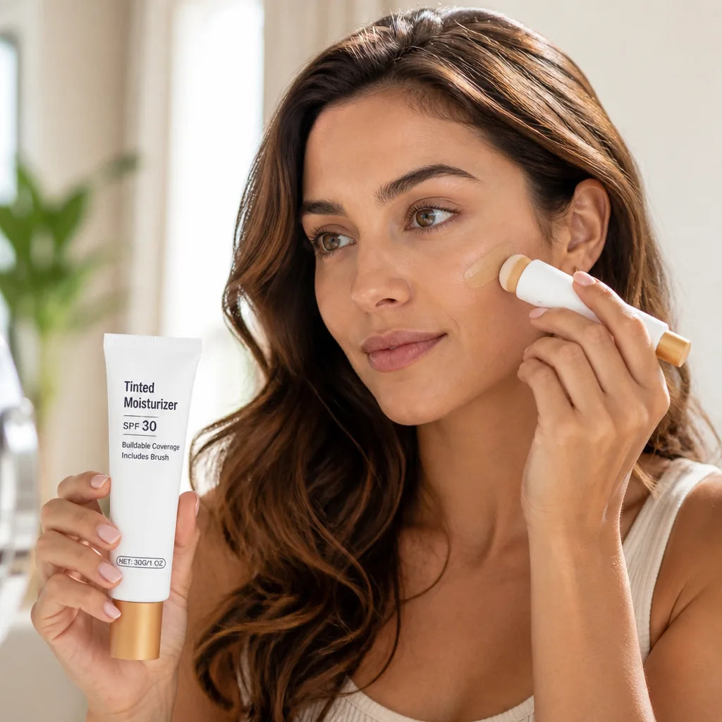 Tinted Moisturizer SPF 30 Buildable Coverage Includes Brush