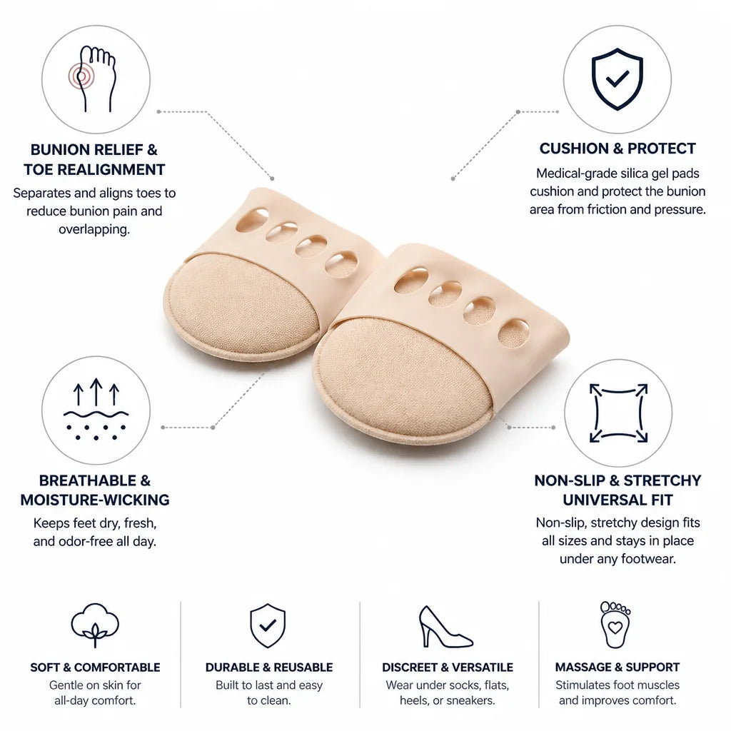 Toe Correction Socks Bunion Relief Silica Gel Non-Slip