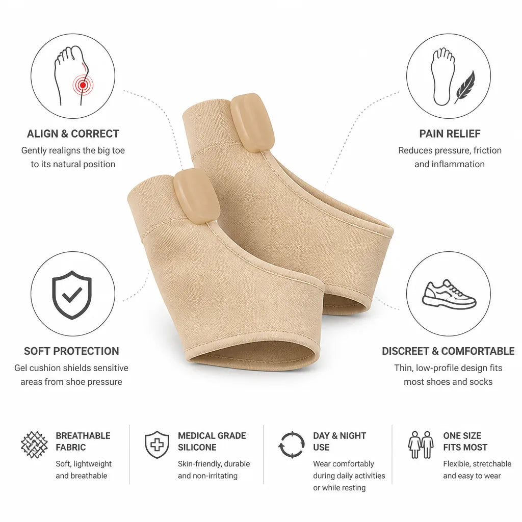 Toe Corrector Big Toe Realignment Soft Gel Cushion