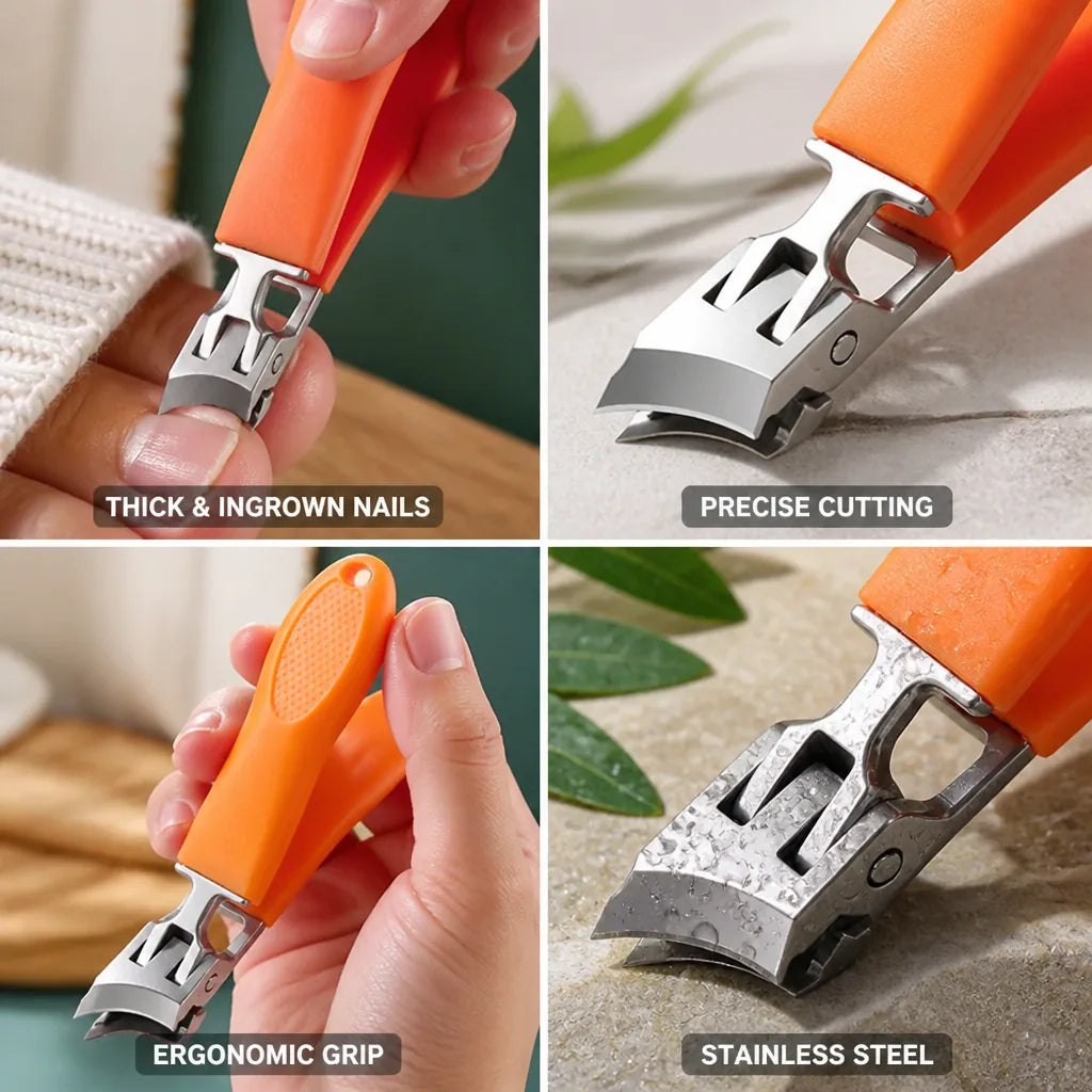 Toenail Clipper Thick & Ingrown Stainless Steel Blade