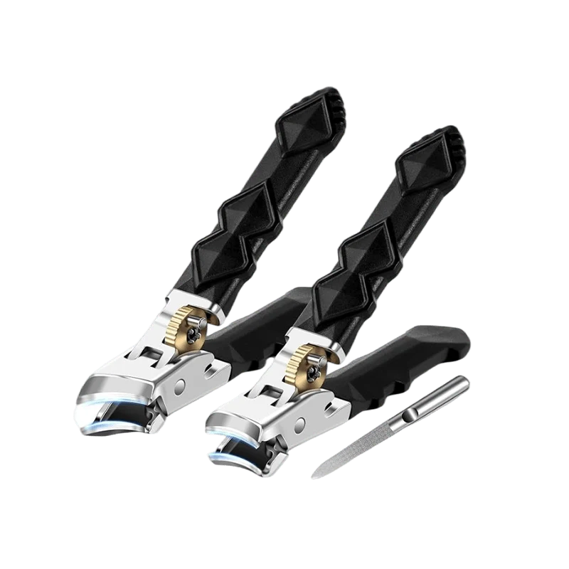Toenail Clippers Curved Stainless Steel Wide Jaw Lever Action