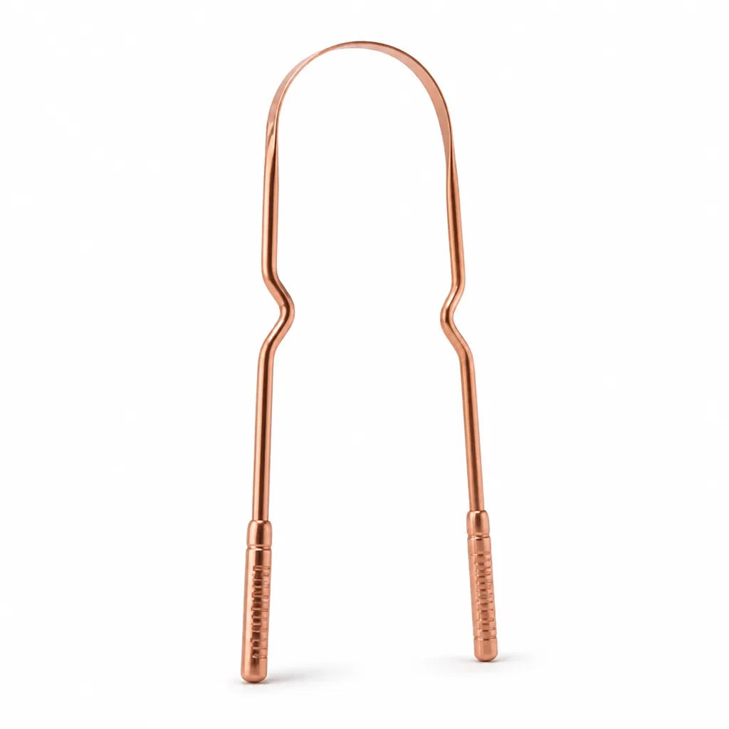 Tongue Scraper Ergonomic Dual-Edge Stainless Steel