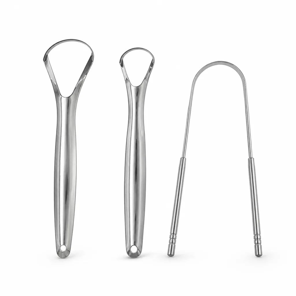 Tongue Scraper Surgical Stainless Steel Ergonomic Fresh Breath