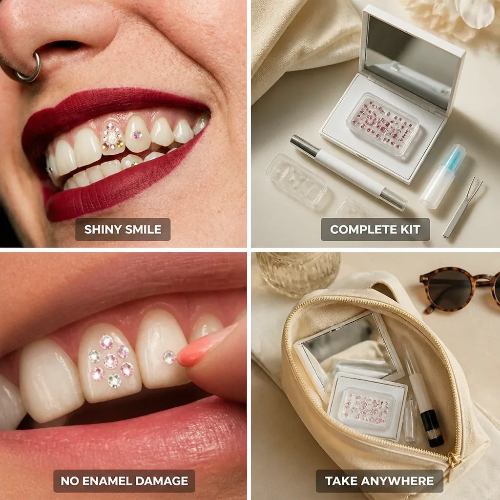 Tooth Jewelry Kit Crystal Gems No Enamel Damage
