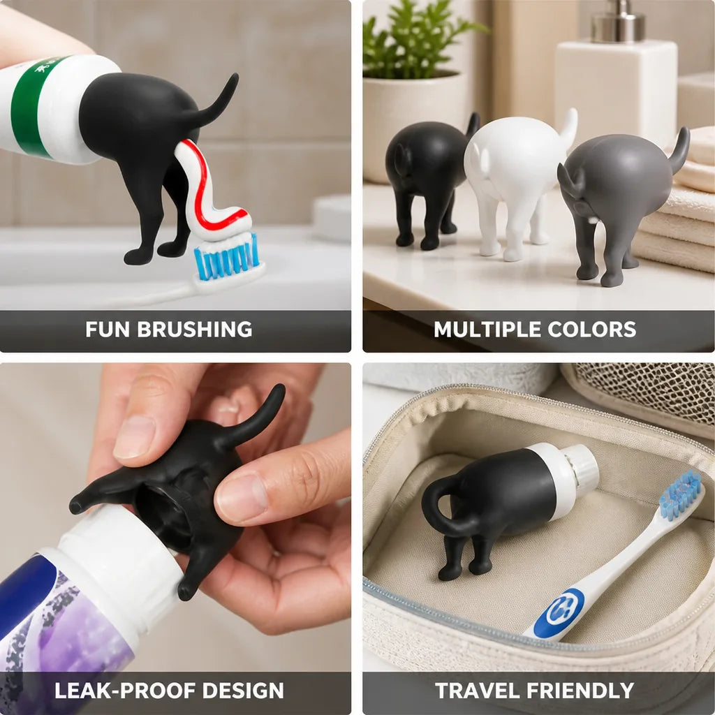 Toothbrush Fun Tail Design Soft-Grip Handle