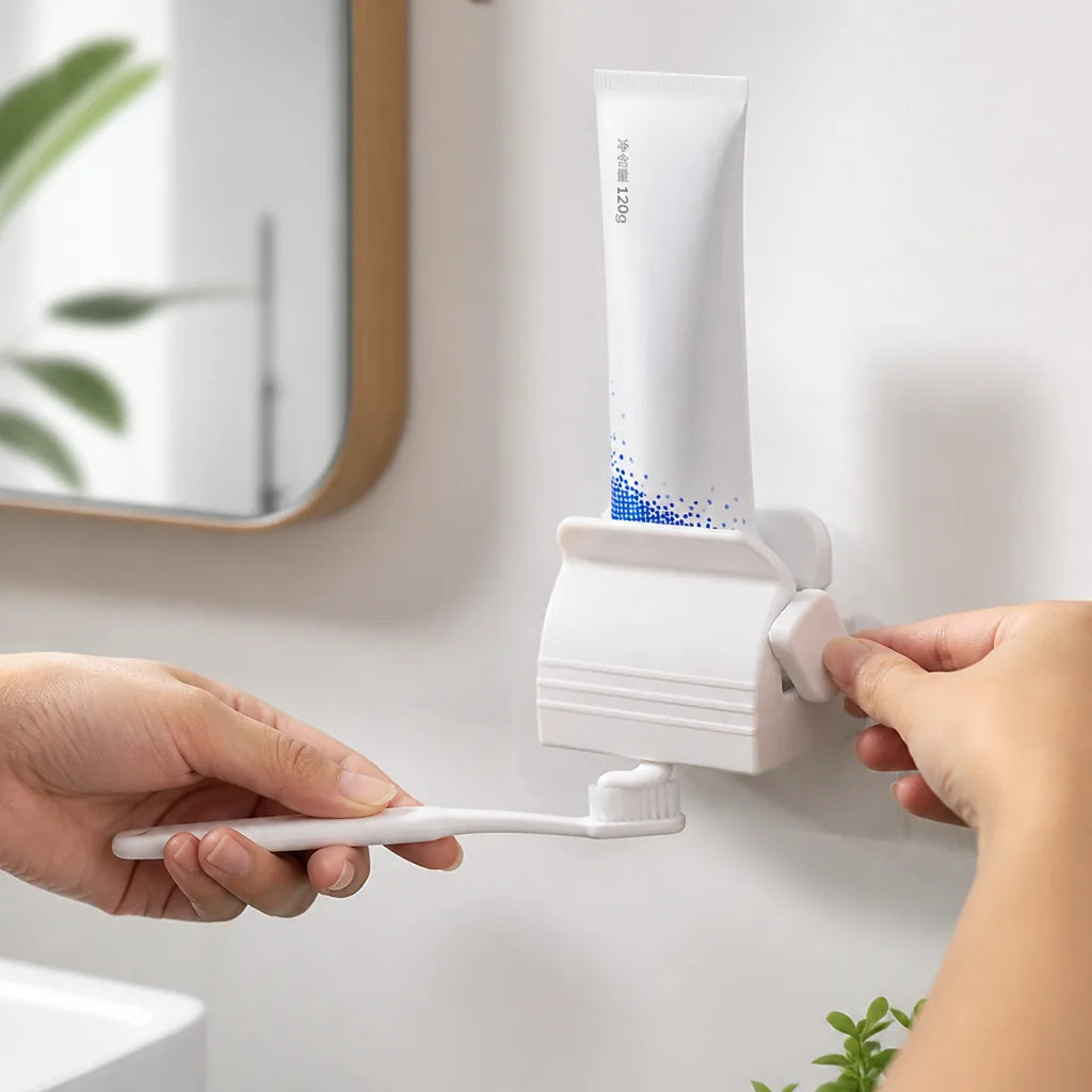 Toothpaste Dispenser Wall-Mounted One-Touch
