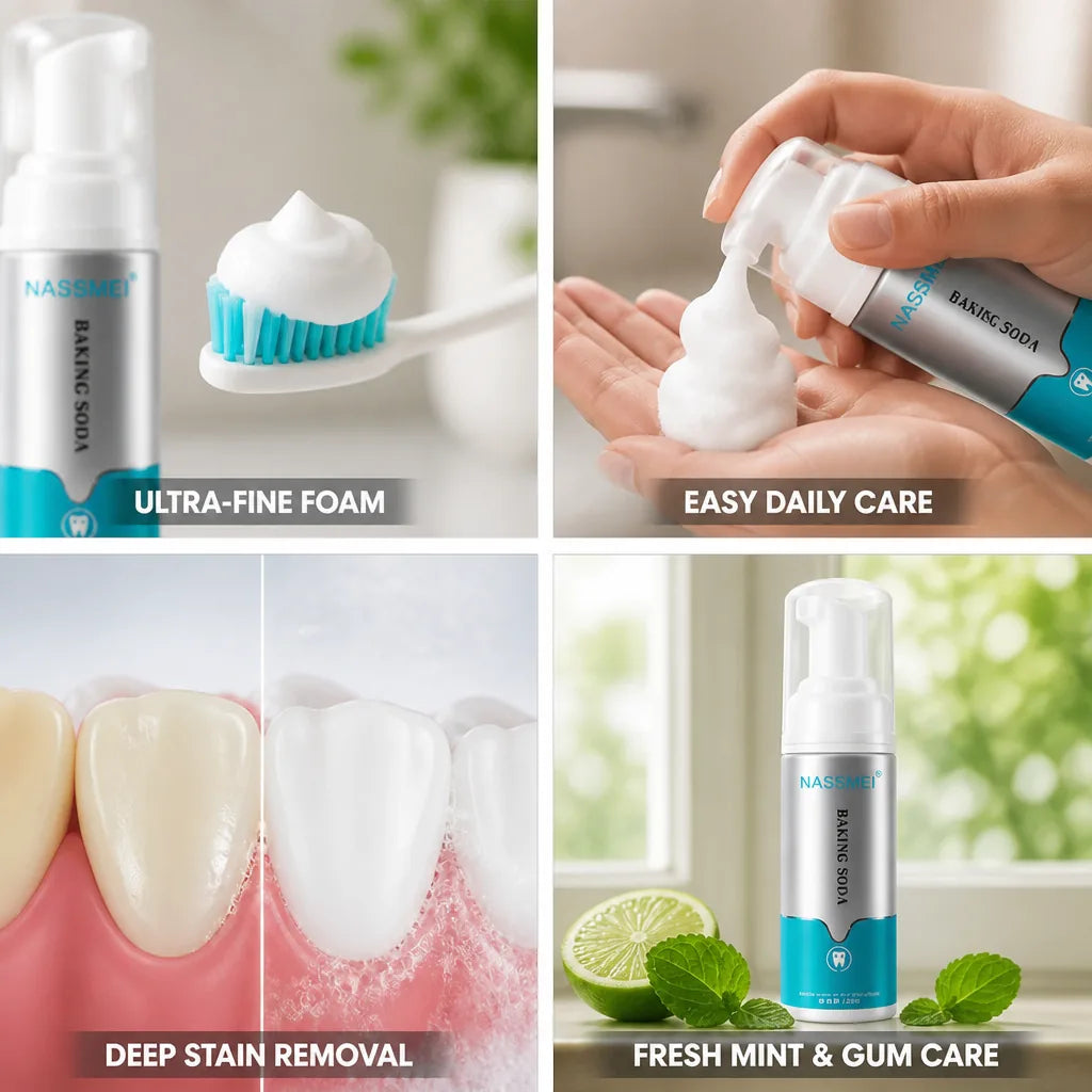 Toothpaste Foaming Baking Soda Whitening Mint & Xylitol