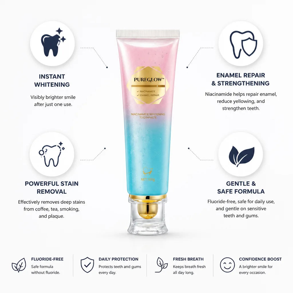 Toothpaste Niacinamide Whitening Enamel Repair