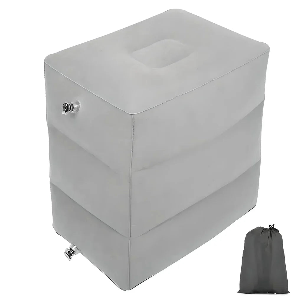 Travel Footrest Pillow Inflatable Adjustable Compact