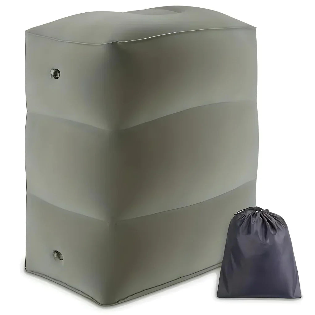 Travel Footrest Pillow Inflatable Adjustable Compact