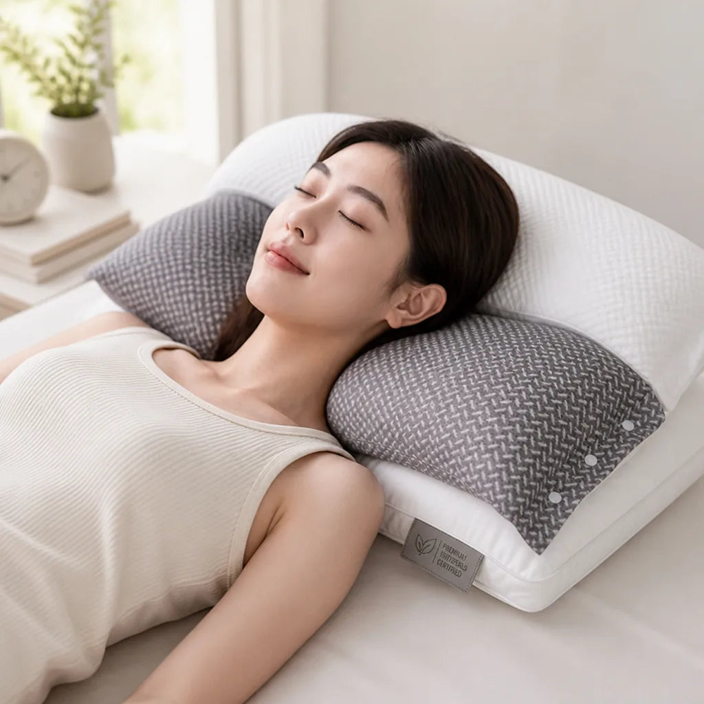 Travel Neck Pillow Contoured Double-Layer Removable Core