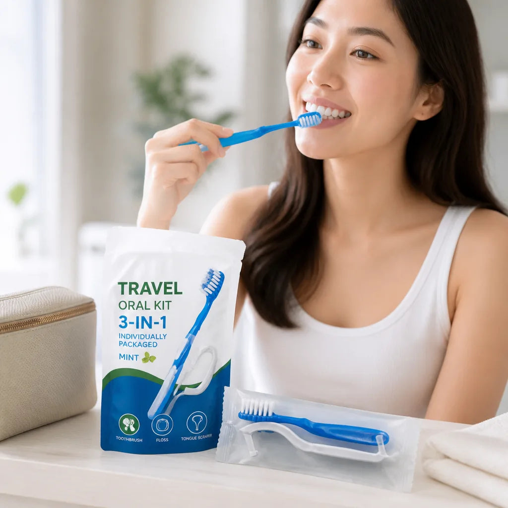 Travel Oral Kit 3-in-1 Individually Packaged Mint