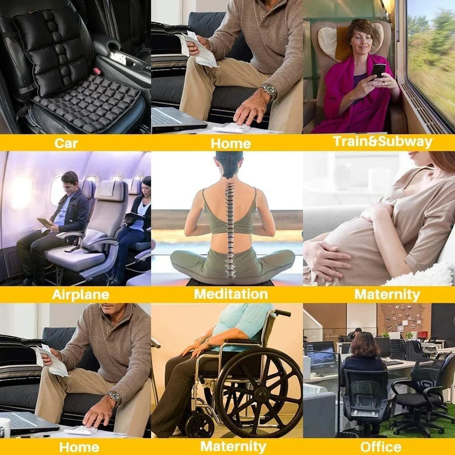 Travel Seat Pad Aircell Support & Adjustable Firmness
