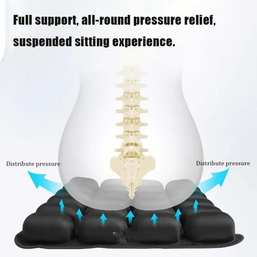 Travel Seat Pad Aircell Support & Adjustable Firmness